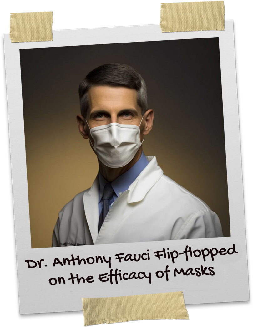 Dr. Anthony Fauci wearing a face mask during COVID-19 pandemic